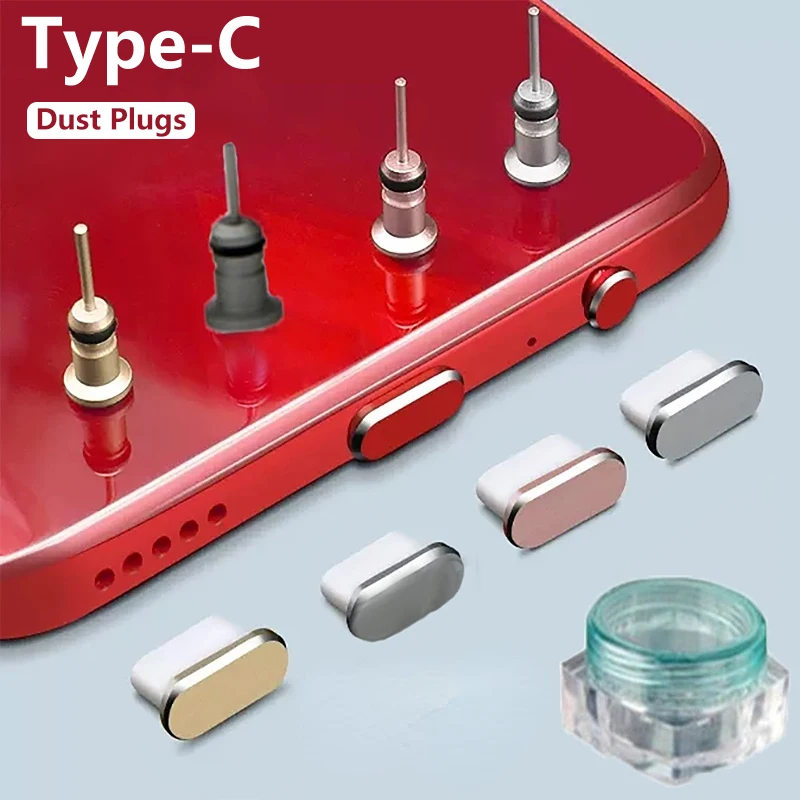 AluminiumAlloyTypeCAntiDustPlugPortableUSBCChargingPort