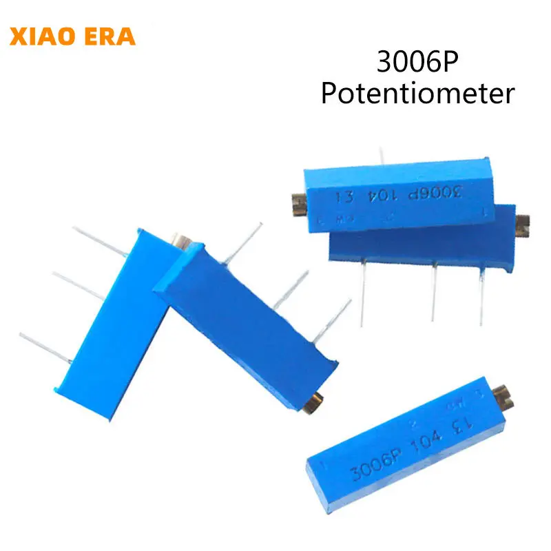 10Pcs 3006P Trimpot Trimmer Potentiometer 100R 200R 500R 1K 2K 5K 10K 20K 50K 100K 200K 500K 1M 3006P-1-102LF 203LF 501LF 3006