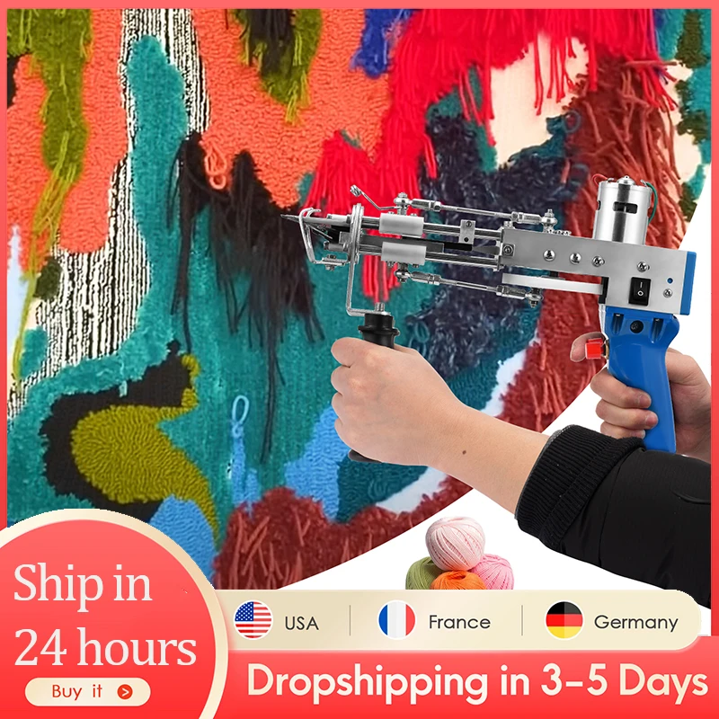 2 In 1 Tufting Gun Can Do Cut Pile And Loop Pile Electric Carpet Rug Guns,  Carpet Weaving Knitting Machine With 5-40 Stitches