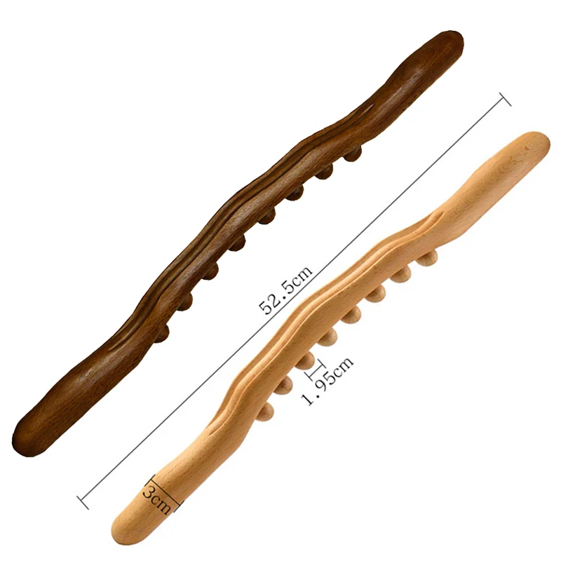 Massage Stick Massager for Body Maderoterapia Wood Therapy Gua Sha Stick Carbonized Wood Scraping Body Drigger Point Treatment