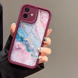 Colored Marble Pattern Soft Silicone TPU Phone Case Cover - Pixel 9 ProXL 5G (JGJHCX074J7)