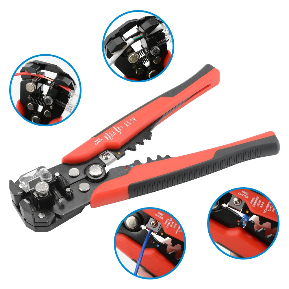 220/250/300/540Pcs Nylon Terminals Insulated cable connector wire crimping household lug rolling kit or wire stripper 4