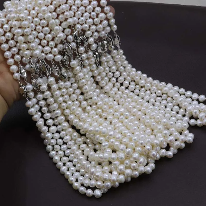 

New wholesale 10 Qty 50cm length real fresh water pearl necklace 7-8mm #317