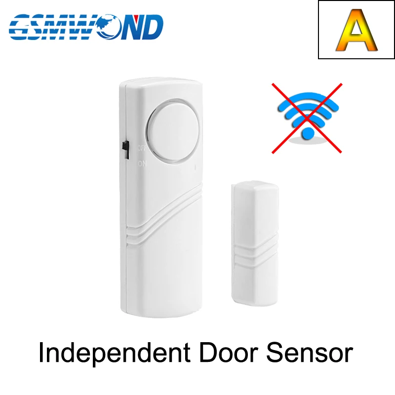 anti lost alarm Tuya WiFi Door Window Sensor Independent Open/Close Door Detector Sound Alarm Smart Home Wireless Security Burglar Alarm remote panic button Alarms & Sensors