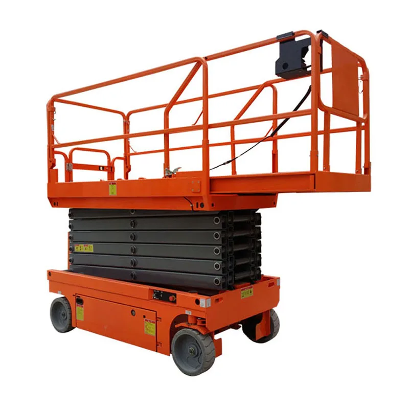 CE 6m 12m man lifting automatic scissor lift hydraulic Scaffolding self propelled scissor lift for cleaning and repairing