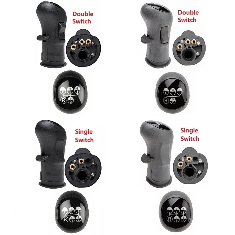 

Car Gear Shift Knob Lever Ball Head 20488065 20488052 20493844 Replacement For Volvo FH FM FMX NH9 FLC Black/Grey R+C