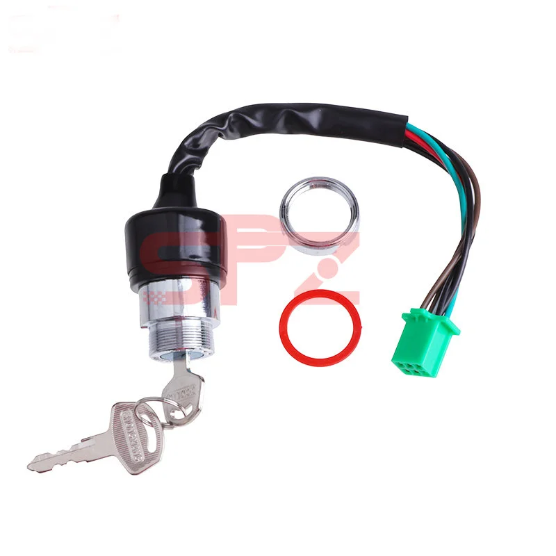 Motorcycle Keys Motorcycle Ignition Switch 3 Position 6 Wire With 2 Keys for Harley Bobber Scooter Chopper Kawasaki ATV Go Kart Motorcross Parts