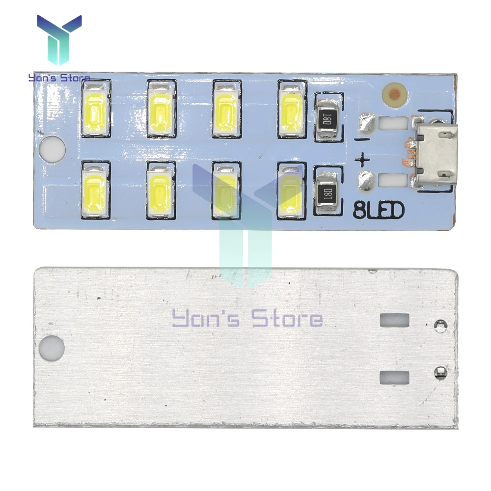 LED Light LED Panel Mirco USB 5730 LED Lighting Panel USB Mobile Light Emergency Light Night White 5730 SMD 5V 430ma-470ma DIY Desk Lamp