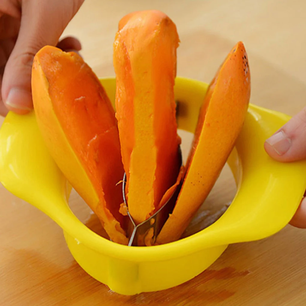 Mango Slicer Splitter Cutter Stainless Steel Fruit Split Corer Chopper Kitchen Gadget