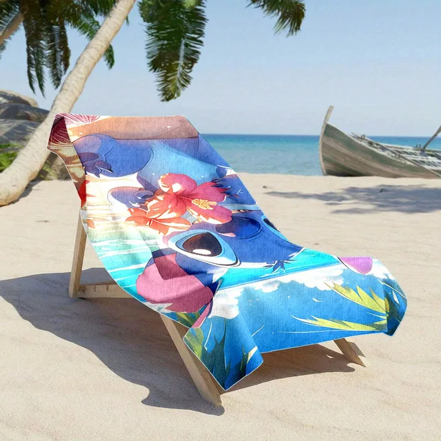 Lilo & Stitch Beach Towel: Fun and Stylish for Your Summer Getaways! Suitable for beach towels, towels, bath towels 3