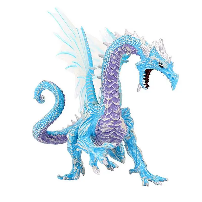 

Ice Dragon Figure Ice Dragon Figure Fantasy World Dragon Action Figures Collectible Dragon Figurine Realistic Hand Painted Toy