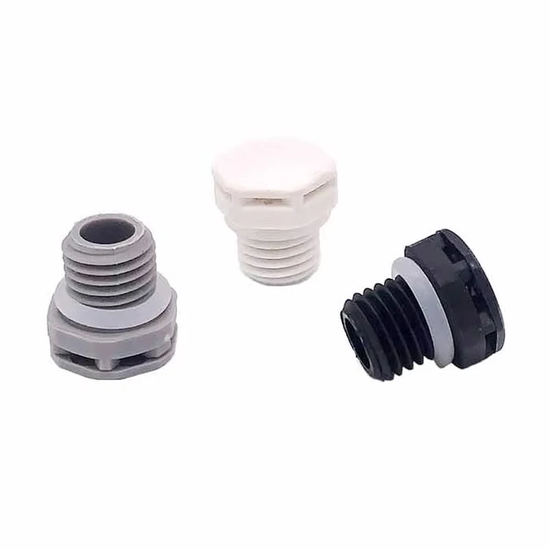 Breathable Valve 1/10PCS M40*1.5 Nylon Waterproof Air Vent Valve Screw in Protective Vent Plug E-PTFE Plastic