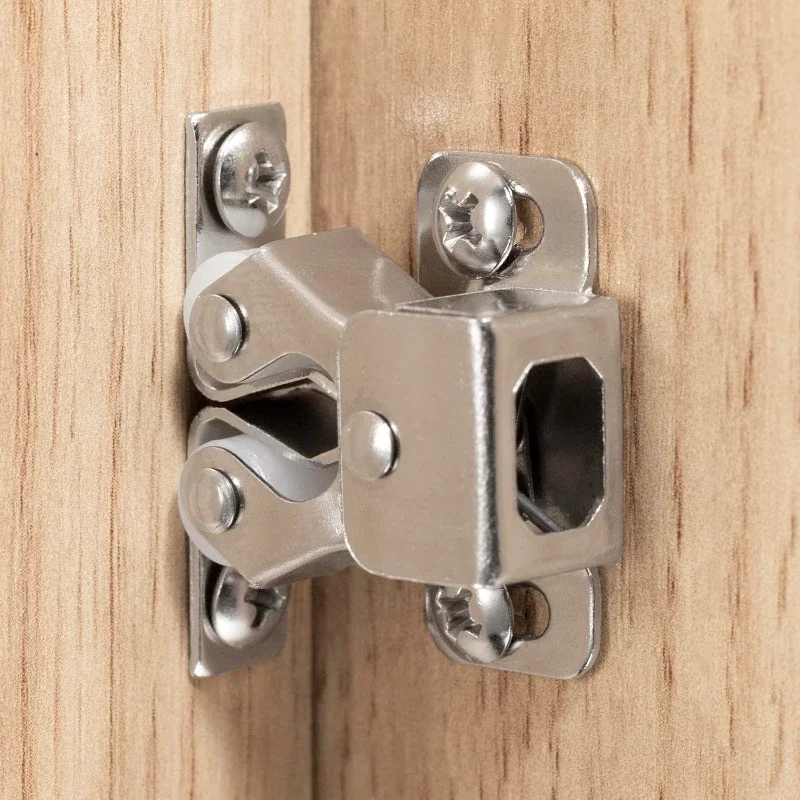 Furniture Antique Door Stoppers Copper Cupboard Cabinet Door Roller Latch Double Catches With Striker and Screws door latch,cabinet latch