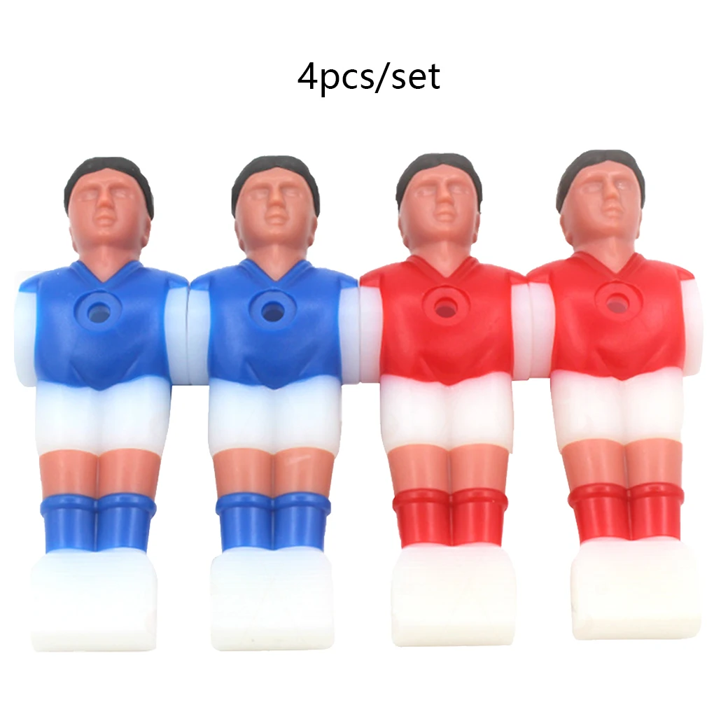 4Pcs Table Football Machine Doll Waterproof Mini Footballs Player Dolls Plastic Figures Ball