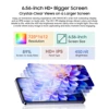 Blackview Wave 8C Smartphone 6.56 inch HD + IPS Display 2GB+64GB 4G Android 14 Mobile Phone 4700mAh Battery 8MP Rear Camera 3