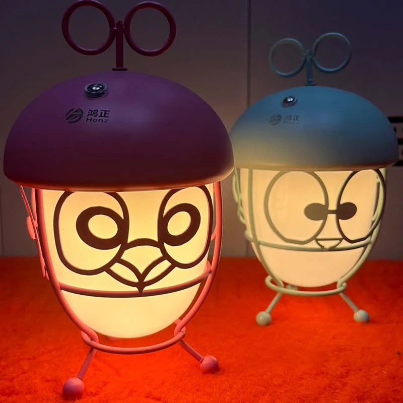 

Decompression Atmosphere Lamp Funny Cartoon Portable Light Outdoor Desktop Bedroom Light For Kids Rechargeable Soft Warm Light