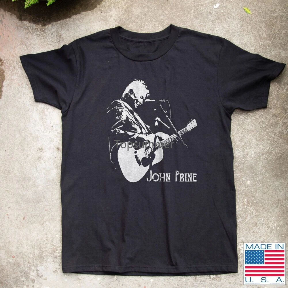 

John Prine Black T-Shirt S-3Xl Free Shipping