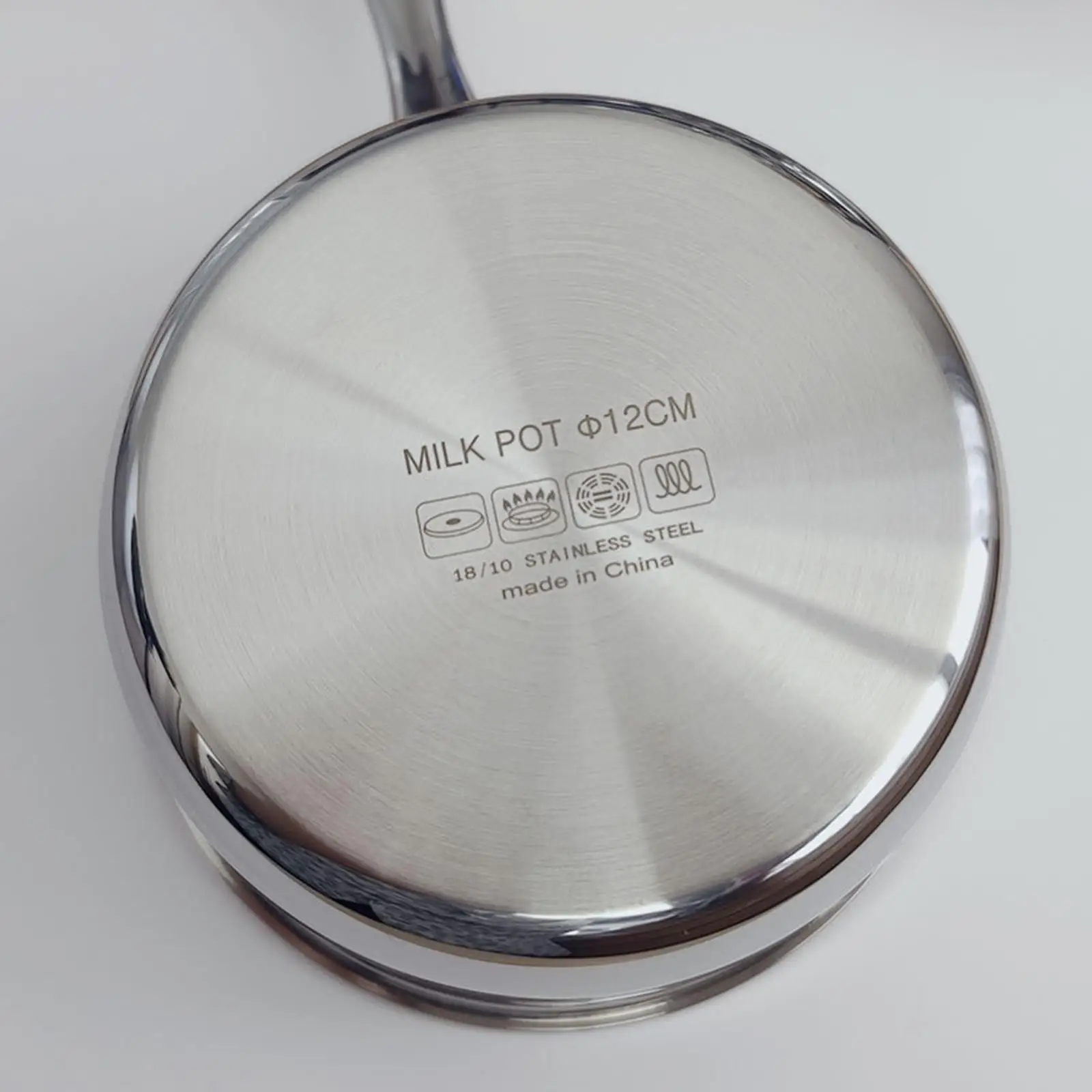 Sauce Pan i.D 12cm Pasta Pot Cookware Small Pot Stainless Steel Saucepan for Indoor Outdoor Warming Stewing Boiling Cooking