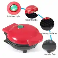 Portable Breakfast Bubble Quiche Oven with Pan and Molds Mini Electric Nonstick Waffle Maker - - Compact Quiche Maker 1