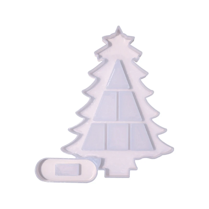 

Silicone Storage Box Mould Jewelry Box Moulds Christmas Tree Shaped Resin Mold Storage Container Molds for DIY Crafts