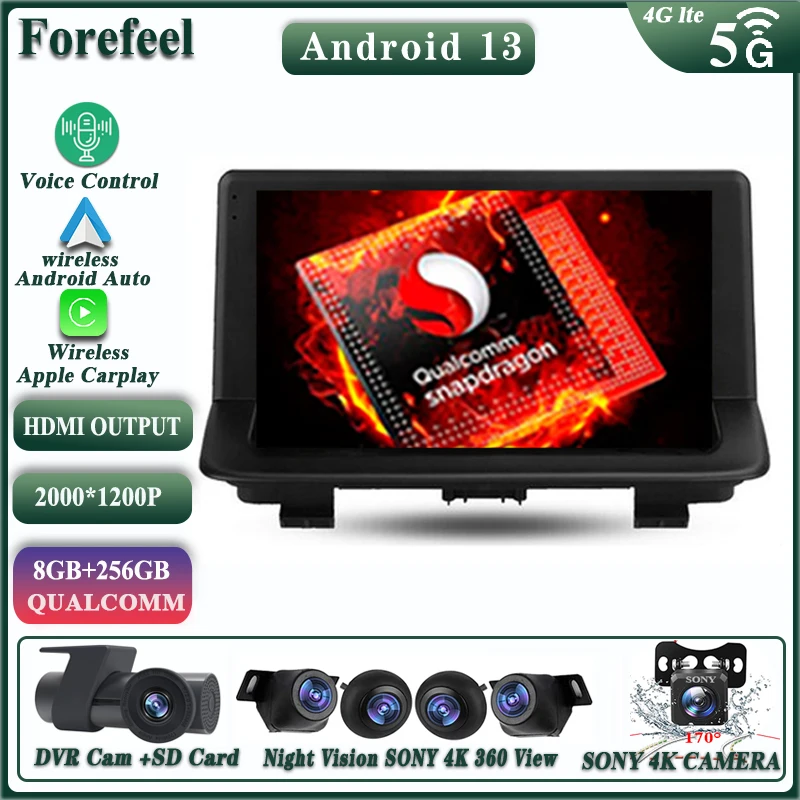 Android12 For Audi Q3 1 8u 2011 2018 Multimedia Car Monitor Screen Tv