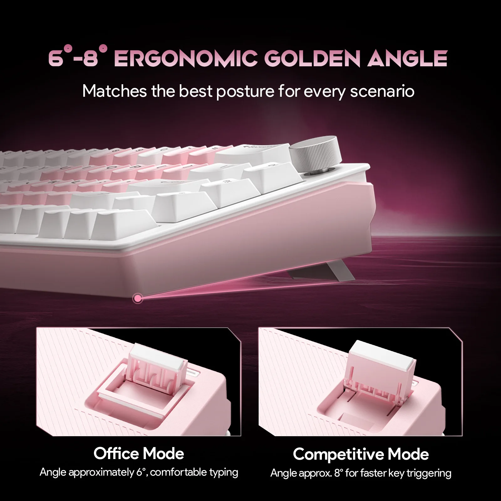 FURYCUBE V68 고급형 기계식 키보드 68키 RGB 유선 음악 리듬 E-스포츠 게이밍 키보드 PC 액세서리