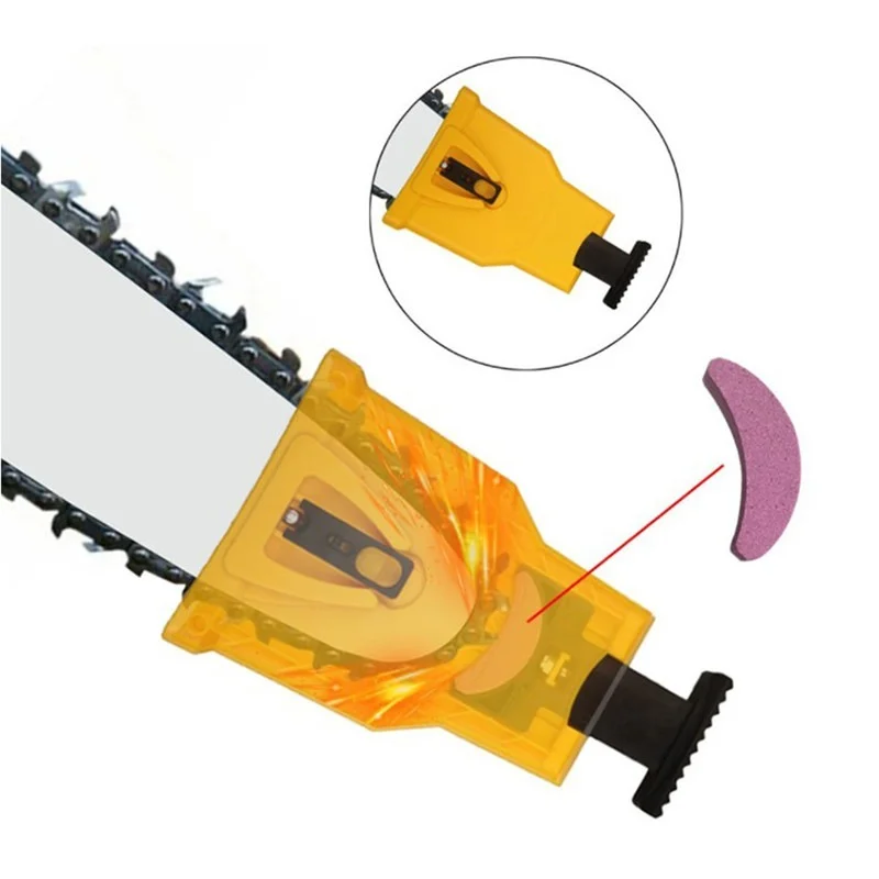 Chain Saw Sharpener Portable Quality Sharpen Fast Grinding Sharpening Chainsaw Chain Multifunctional Chainsaw Teeth Sharpener mouth guard for grinding teeth