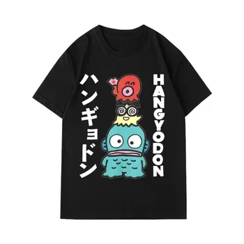 Hangyodon Japanese for Men Women T Shirt Vintage Tops Shirt Women's Short -Sleeved Summer Ladies Clothes Y2k Top Female Clothing 1
