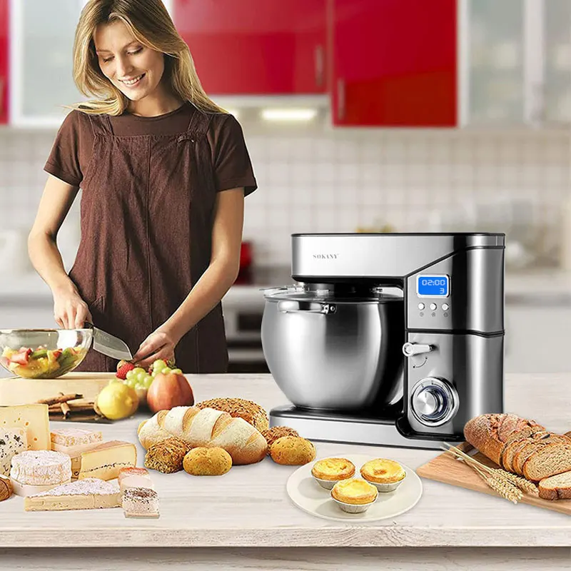 stand mixer for cakes baking Kitchen Food Blender Cream Whisk Cake Dough Mixers With Bowl Stainless Steel Chef Machine 10 litres 2