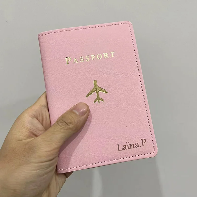 Customized Name Plane Passport Cover with Names and Logo Travel Personalized  Passport Cover Engraved Passport Holder - AliExpress