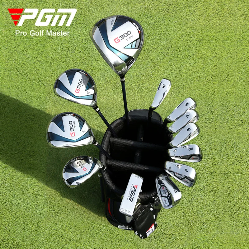 PGM G300 Left Hand Golf Clubs Sets for Men Beginner 12pcs with Golf Bag Iron Wood Driver Putter