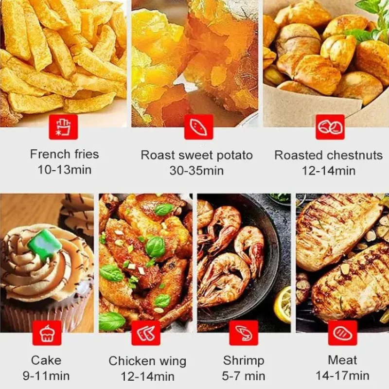 Air Fryer Household smart air fryer lowfat fully automatic largecapacity electric fryer Electric Hot Oven Oilless Cooker air fryer