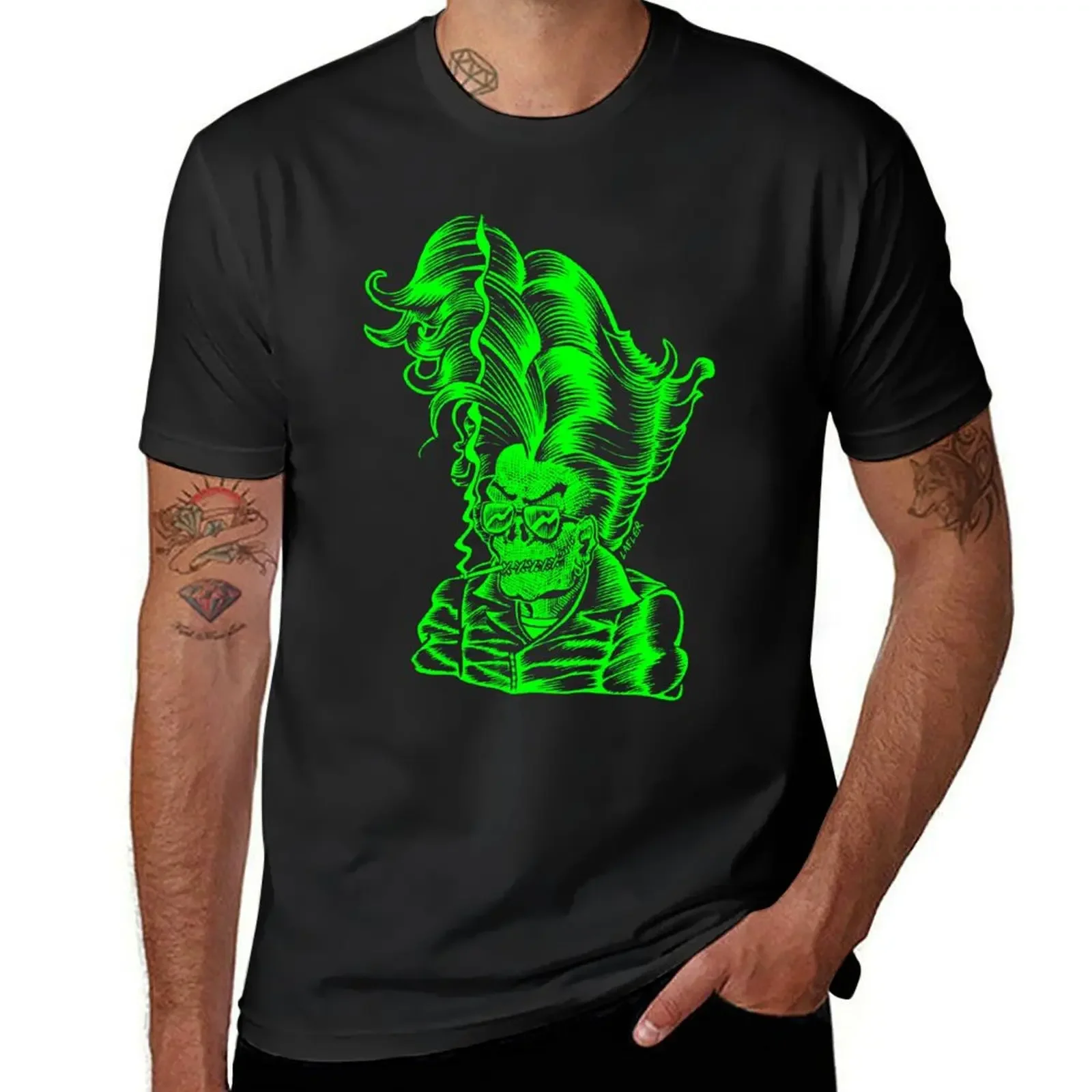 

Zombie Punk T-shirt boys whites korean fashion oversizeds t shirts for men pack