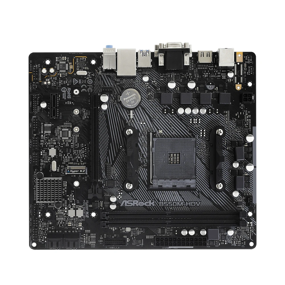 ASROCK B550M-HDV AMD B550 AM4 Motherboard For AMD Ryzen 7/5/3