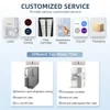 Ice making machine desktop water cooler with ice making function pipeline water distributor compressor cooling electric plastic 5