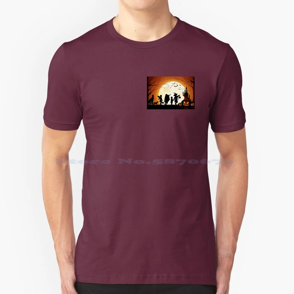 

Футболка для дня Хэллоуина, 100% хлопок, футболка для американских, европейских фестивалей, Хэллоуина