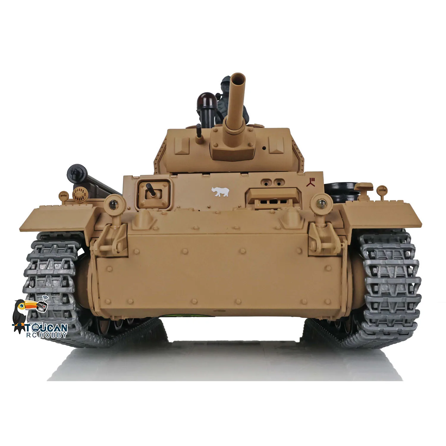 헝롱 1/16 7.0 업그레이드 독일 팬저 III H RTR RC 탱크 3849 메탈 트랙 배터리 포함 적외선 전투 장난감 소년용 자동차 TH17366