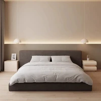 Organisateur De chambre principale, lit De maquillage, plate-forme noire, lit Double, têtes De lit, Meuble De Chambre, meubles De maison 2