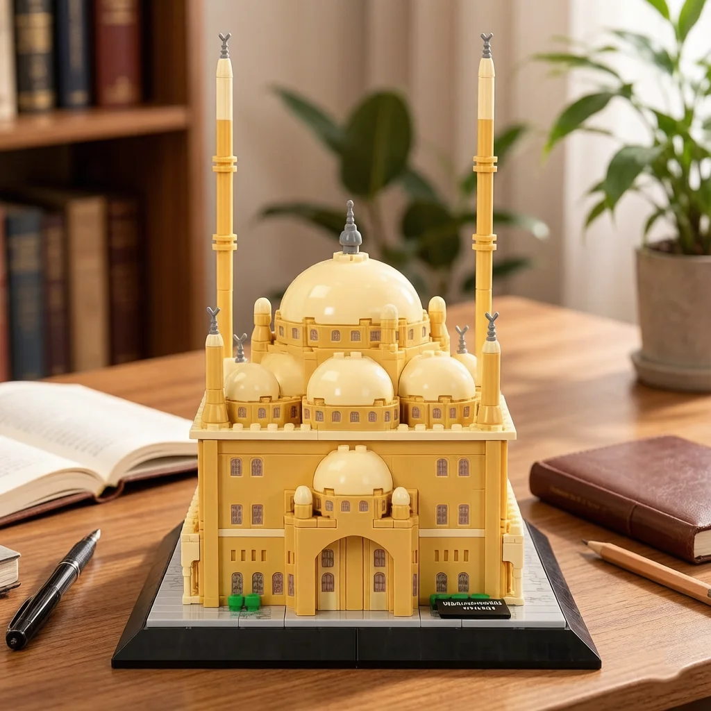 Kreative Bausteine Ägypten Kairo Berühmte Architektur Muhammad Ali Moschee Modell-Sets Heim-Dekoration Bauklötze Konstruktionsspielzeug