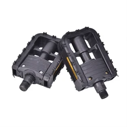 Folding Bicycle Pedals with Carbon Steel Bearings - Anti - Slip Design, Set of 2 (Black)