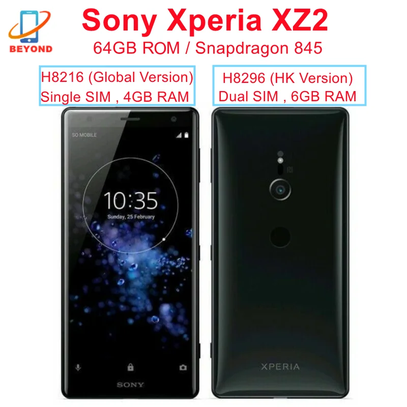 Sony Xperia XZ2 Single SIM H8216 Dual SIM H8296 64GB ROM 5.7