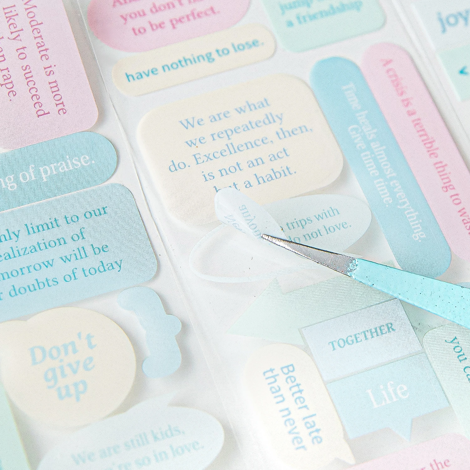 English INS Collage Poetry PET Tape for DIY Journals and Scrapbooking
