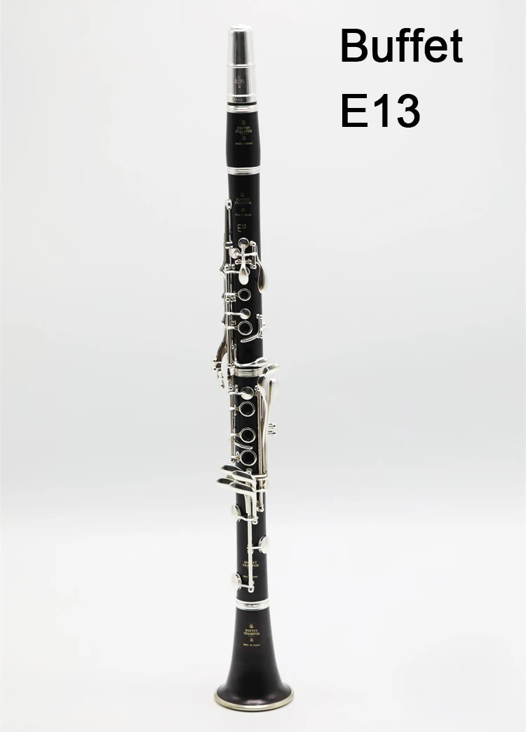 

New Buffet Crampon Blackwood Clarinet E13 Model Bb Clarinets Bakelite 17 Keys Musical Instruments with Mouthpiece Reeds