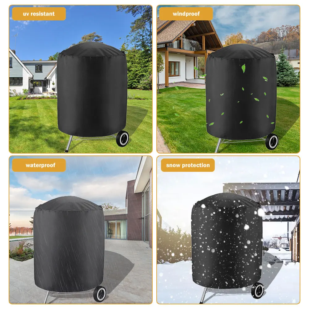BBQ Grill Cover Outdoor Waterproof Dustproof 210D Oxford Cloth