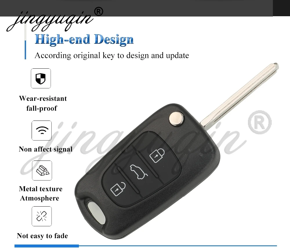 jingyuqin 433 MHz FSK ID46 Chip für Kia Sportage 2010 2011 2012 2013 2014 Klappbarer Fernbedienungs-Autoschlüssel 95430-3U000 3W600 SEKS-AM08FTX – Detail 4