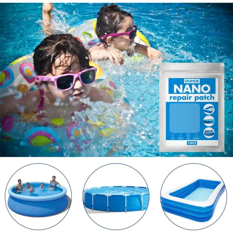

10/20Pcs Nano Repair Patch Swimming Pool Water Pad Tent Waterproof Special Adhesive Outdoor Swimming Ring Repair Patch
