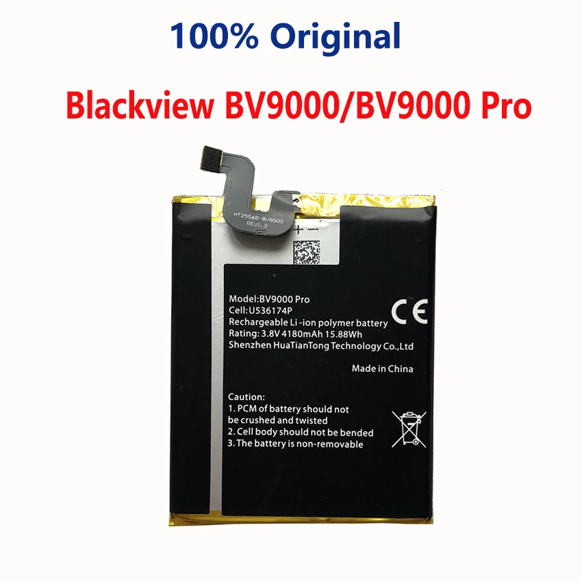 Bateria do Telefone para Blackview Pro Bateria do Telefone para Blackview a7 a5 A60 e7 E7s a8 Max A20 Bv4000 Bv5000 Bv6000 Bv6000s Bv7000 Bv8000 Bv9000 Pro 100 Original - Image 2