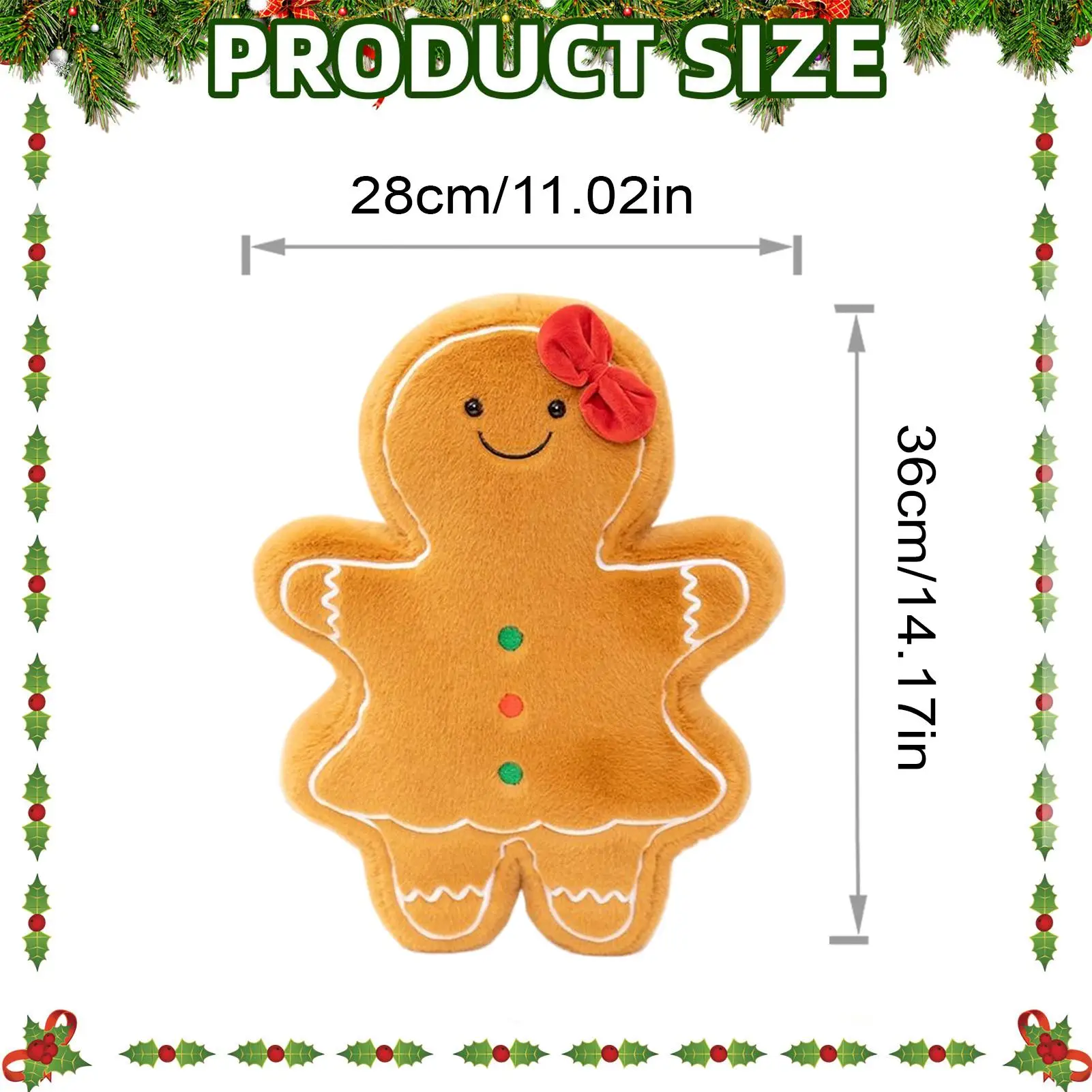 Christmas Pillows For Couch Stuffed Christmas Tree Gingerbread Cushion Couch Lumbar Pillows For Interior Designers Bedroom