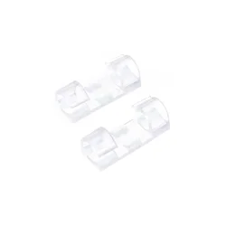 20 - Pack Self - Adhesive Cable Clips for Organizing and Managing Cords at Home or Office (20 Small Transparent)