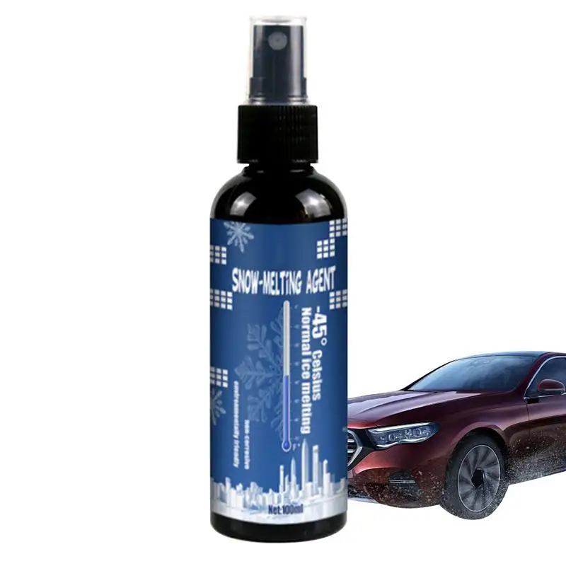 Car Windshield De-Icer Fast-Acting Ice Melting Spray for Windshields Defrosting Frost Spray Window Snow Melting Defrost Liquid
